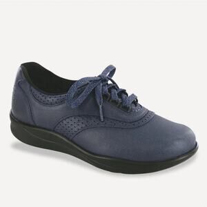 SAS Walk Easy - Lace Up Walking Shoe - Indigo/Blueberry Sz 9.5W